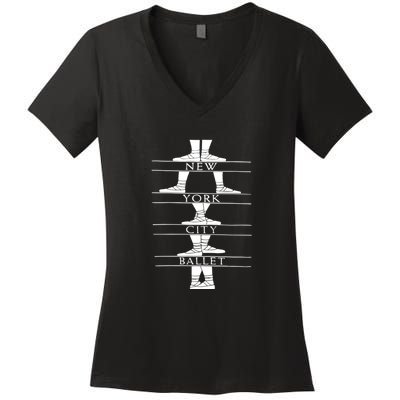 New York City Ballet Women's V-Neck T-Shirt