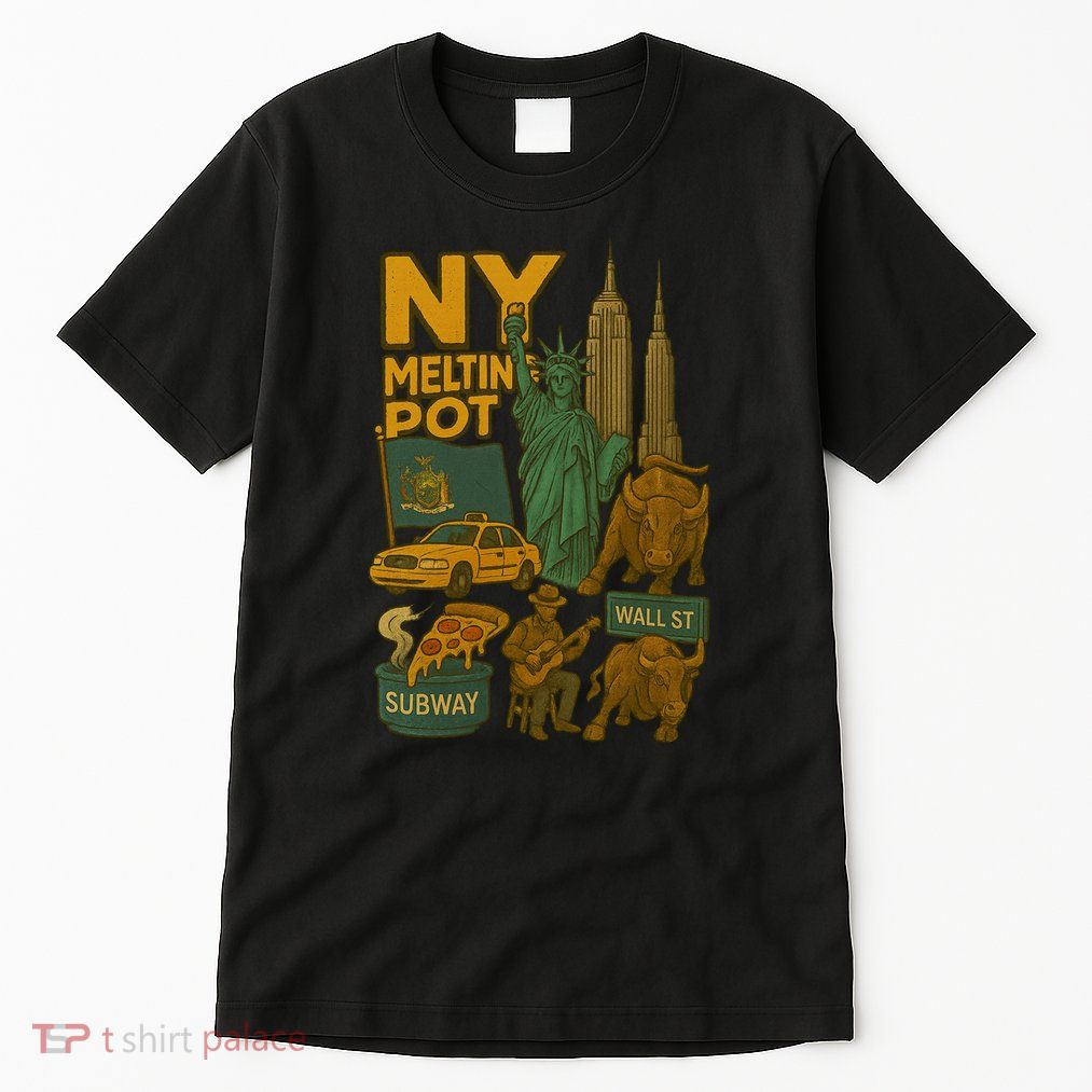 New York City Statue Of Liberty Melting Tall T-Shirt