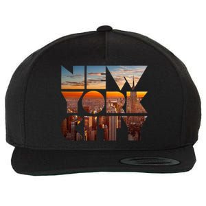 New York City Skyline Nyc Ny City Wool Snapback Cap