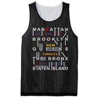 New York City Big Apple Bronx Queens Manhattan Staten Island Mesh Reversible Basketball Jersey Tank