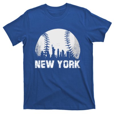 New York City Skyline Baseball Lover Gift T-Shirt