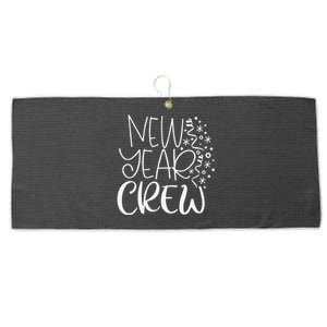 New Year Crew Matching Family Party Happy 2022  Large Microfiber Waffle Golf Towel