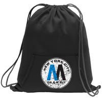 New York City Transit Mta Sweatshirt Cinch Pack Bag