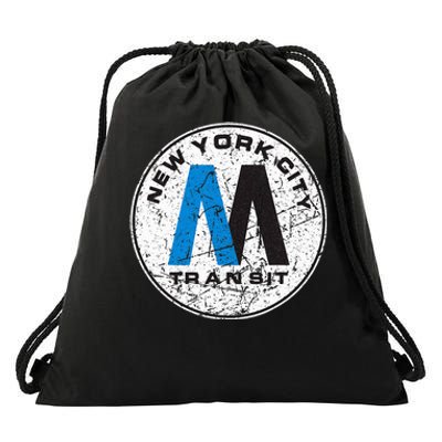 New York City Transit Mta Drawstring Bag