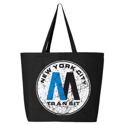 New York City Transit Mta 25L Jumbo Tote