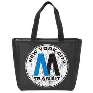 New York City Transit Mta Zip Tote Bag