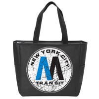 New York City Transit Mta Zip Tote Bag