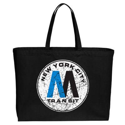 New York City Transit Mta Cotton Canvas Jumbo Tote