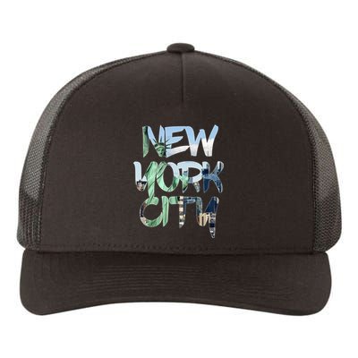 New York City NYC Liberty Yupoong Adult 5-Panel Trucker Hat