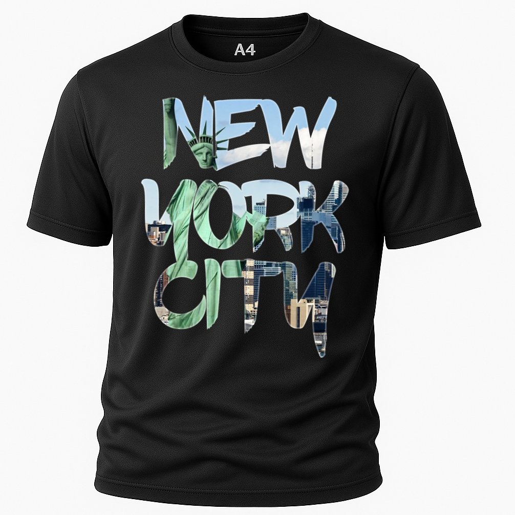 New York City NYC Liberty Cooling Performance Crew T-Shirt
