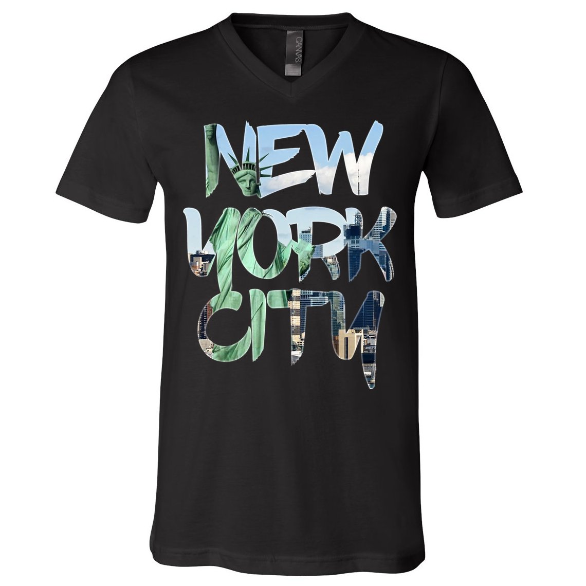 New York City NYC Liberty V-Neck T-Shirt