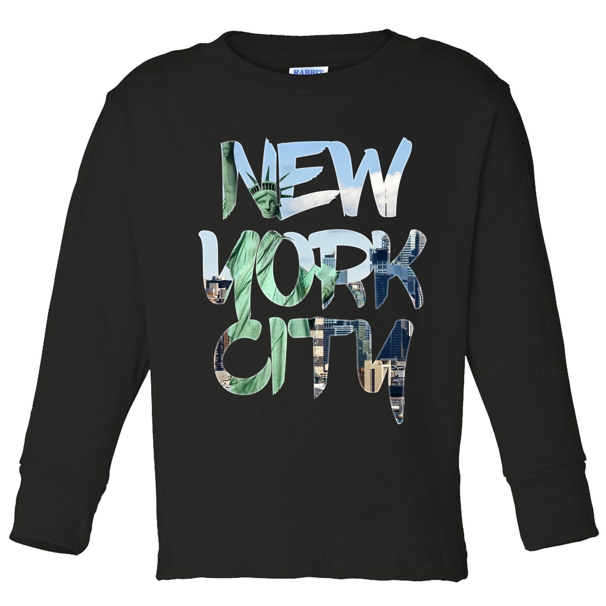 New York City NYC Liberty Toddler Long Sleeve Shirt