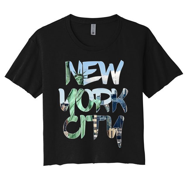 New York City NYC Liberty Women's Crop Top Tee