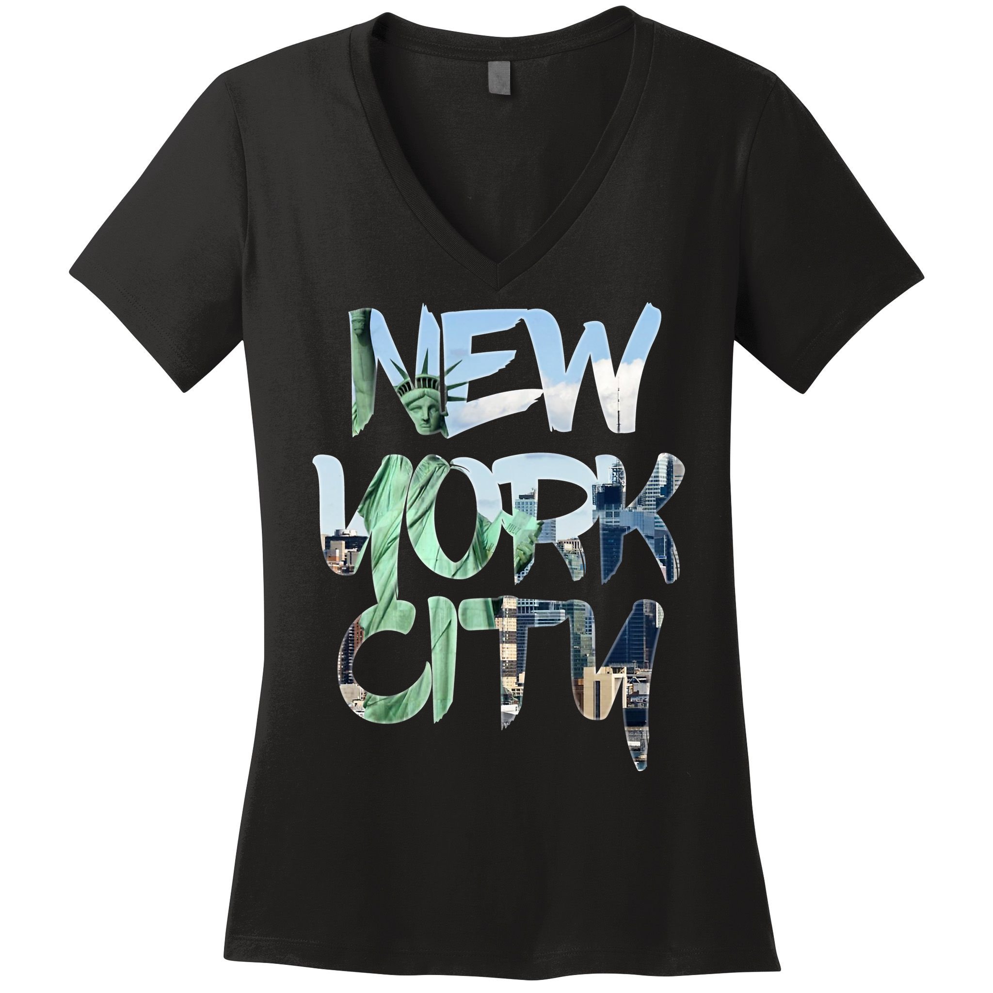 New York City NYC Liberty Women's V-Neck T-Shirt