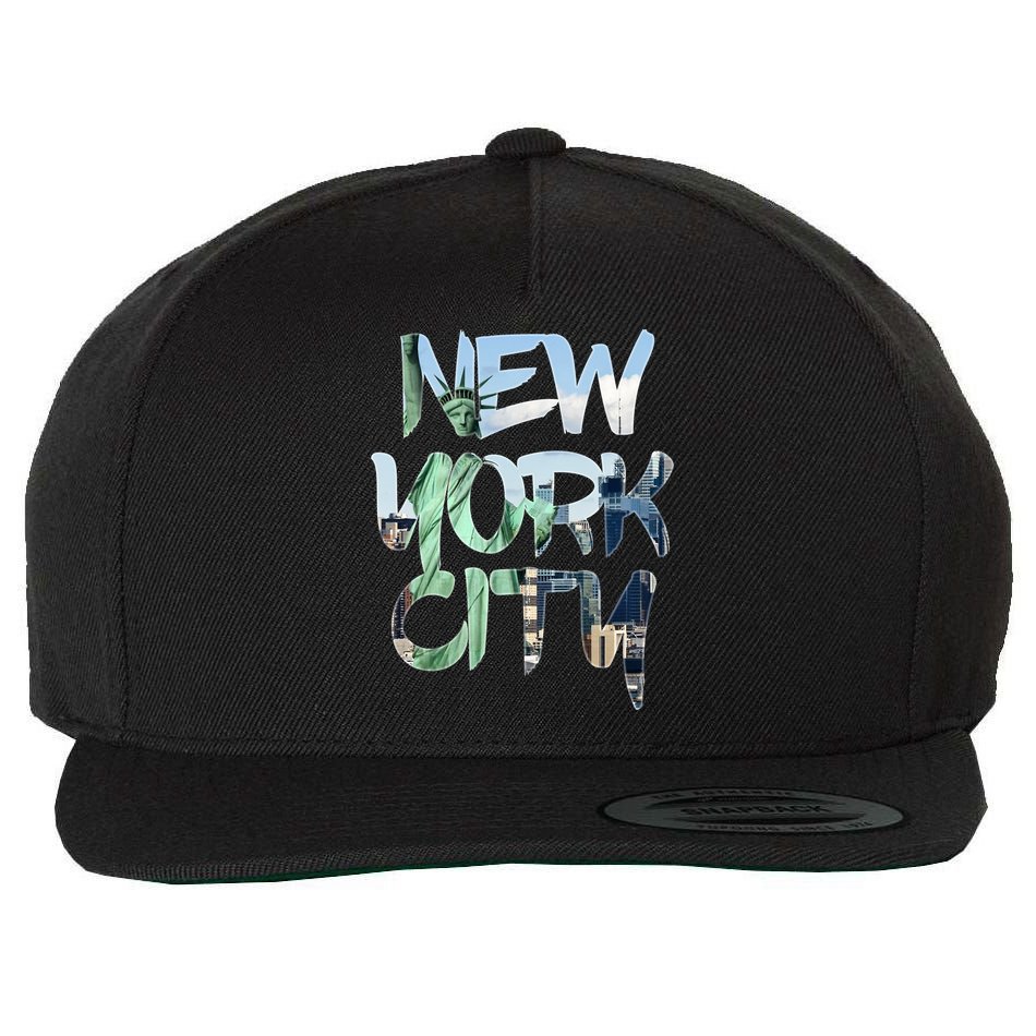 New York City NYC Liberty Wool Snapback Cap