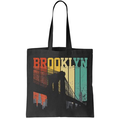 New York City Brooklyn Bridge Vintage Retro Skyline Nyc Ny Bag