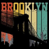 New York City Brooklyn Bridge Vintage Retro Skyline Nyc Ny Bag