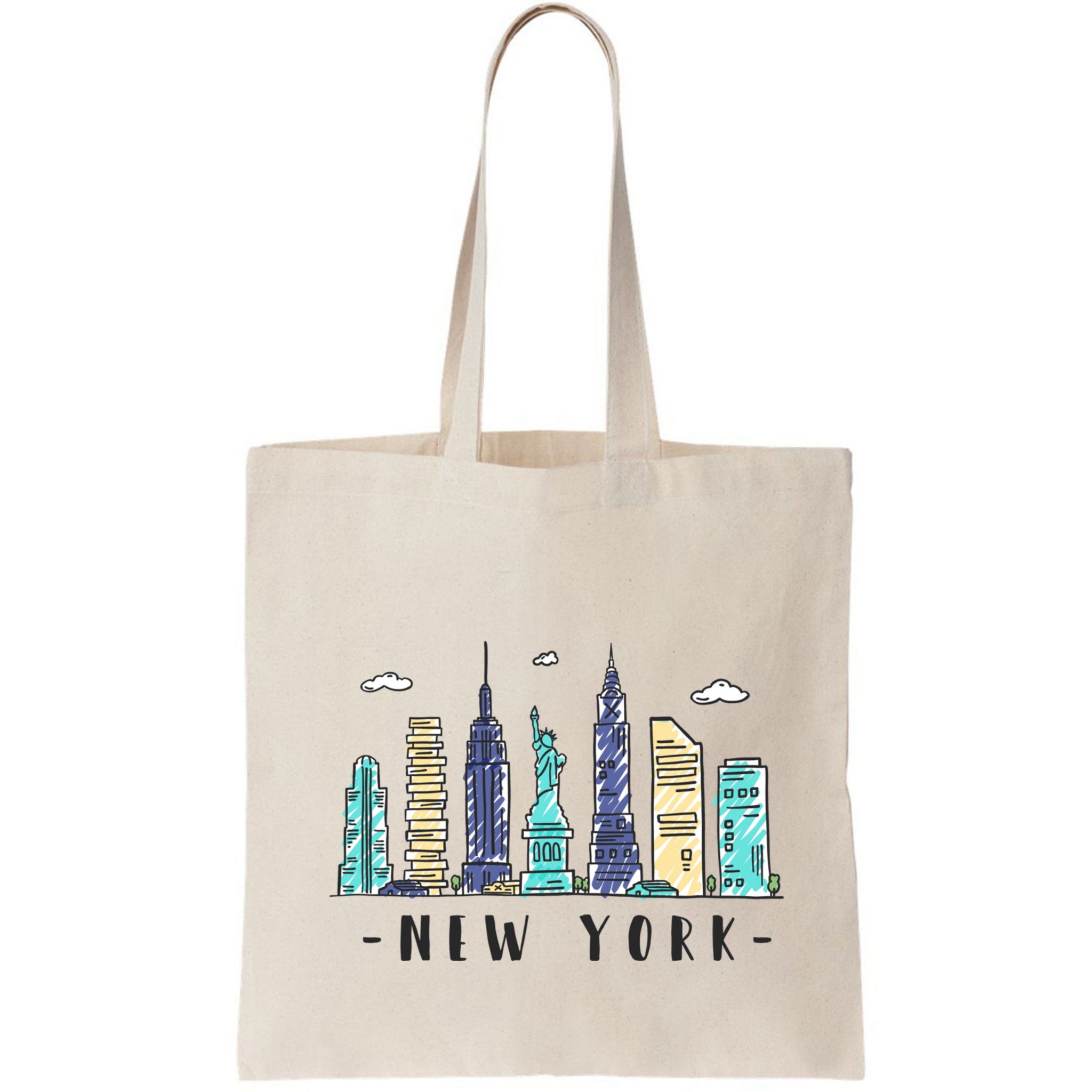 New York City Nyc Skyline Ny Watercolor Souvenir Gift Bag