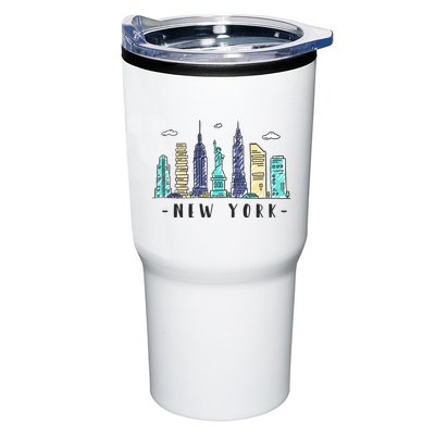 New York City Nyc Skyline Ny Watercolor Souvenir Gift Tumbler