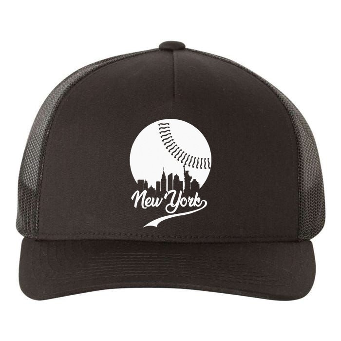 New York City Skyline Baseball Lover  Yupoong Adult 5-Panel Trucker Hat