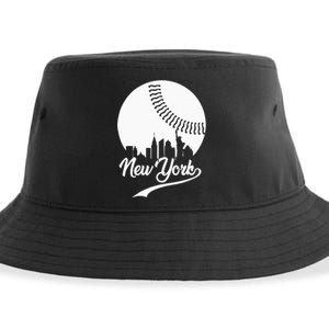 New York City Skyline Baseball Lover  Sustainable Bucket Hat