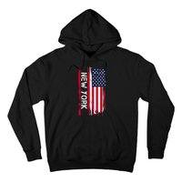 New York City And State Usa Flag New York And Nyc Hoodie