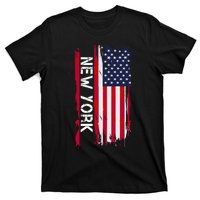 New York City And State Usa Flag New York And Nyc T-Shirt