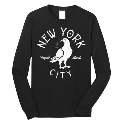 New York City Pigeon Nyc Animals And Birds Long Sleeve Shirt