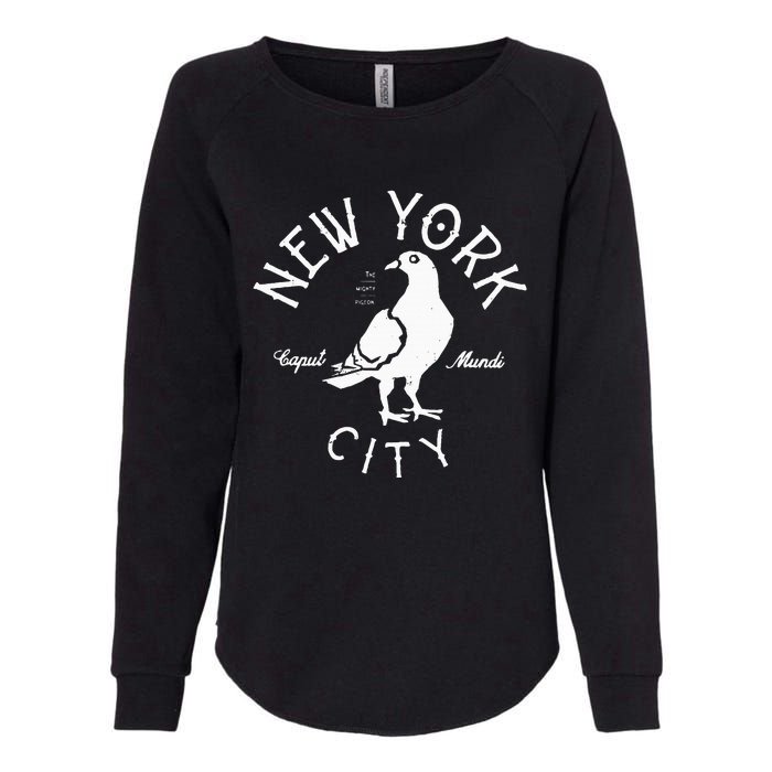 New York City Pigeon Nyc Animals And Birds Womens California Wash Sweatshirt