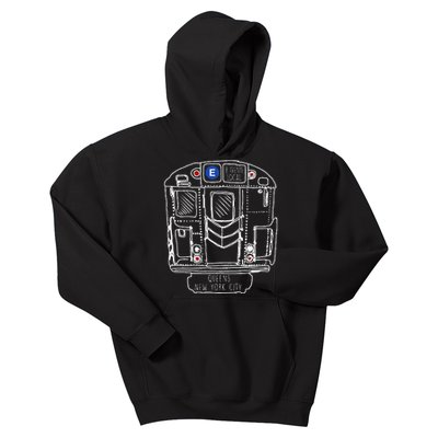 New York City Queens New Yorker Commuter Kids Hoodie