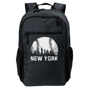 New York City Skyline Baseball Lover Daily Commute Backpack