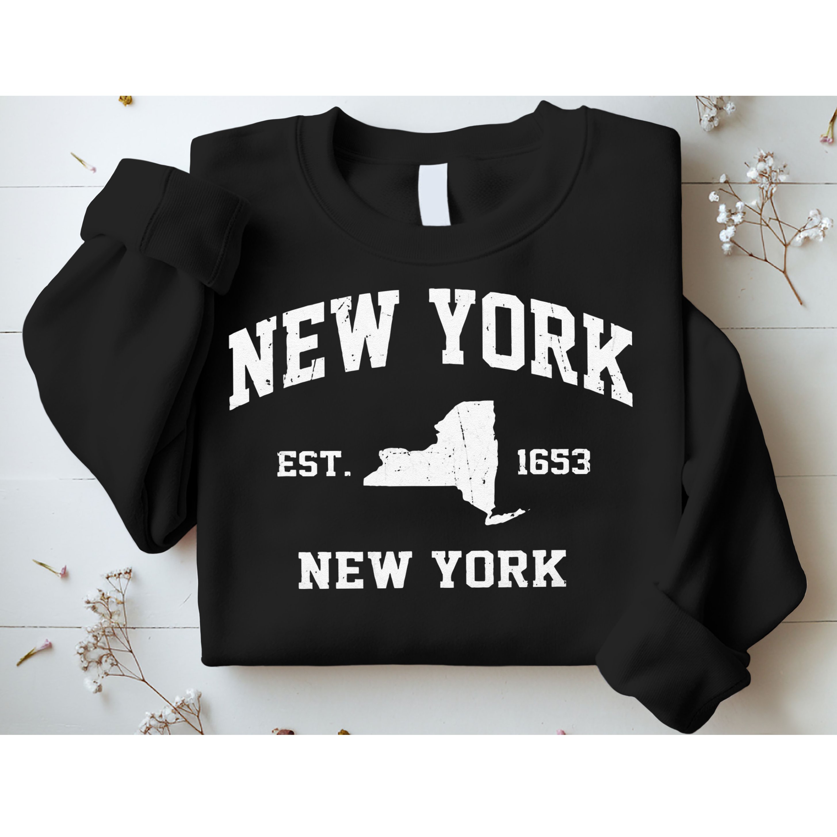 New York City NYC Vintage State Athletic Style Sweatshirt