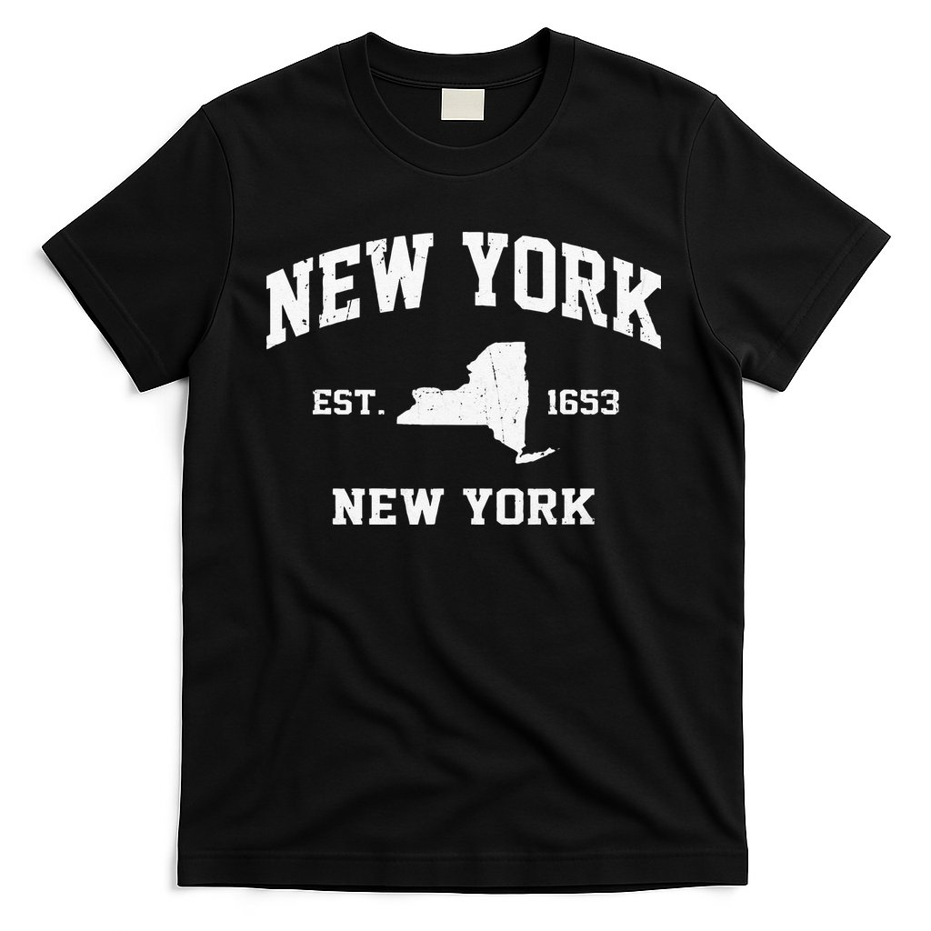 New York City NYC Vintage State Athletic Style T-Shirt