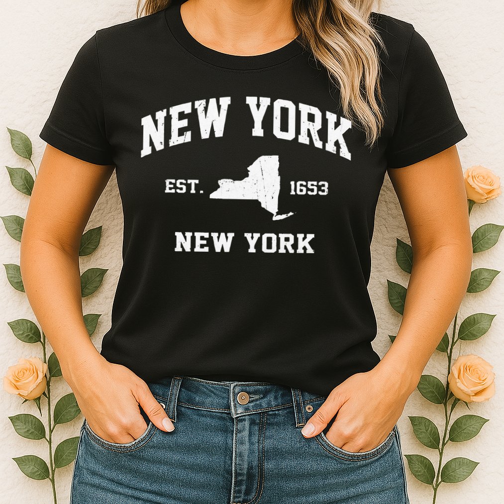 New York City NYC Vintage State Athletic Style Womens T-Shirt