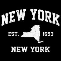 New York City NYC Vintage State Athletic Style Womens T-Shirt