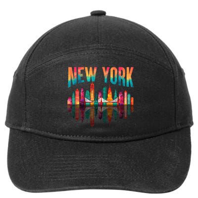 New York City Manhattan Nyc Retro 70s 80s 7-Panel Snapback Hat