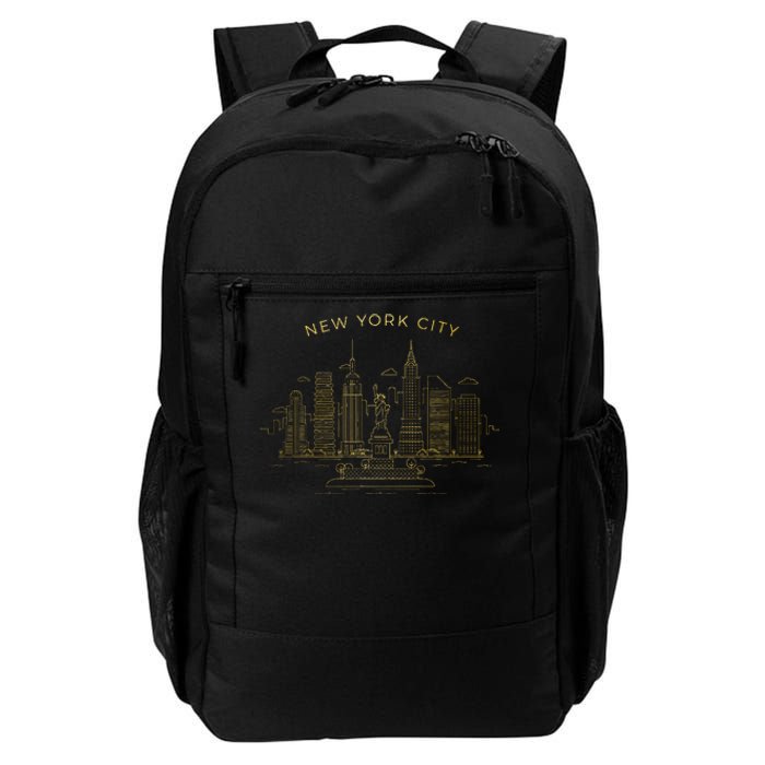 New York City Skyline Nyc Ny Daily Commute Backpack