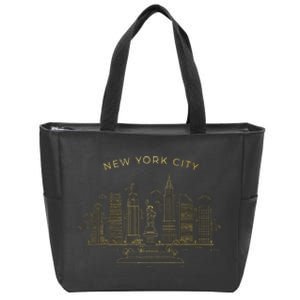 New York City Skyline Nyc Ny Zip Tote Bag