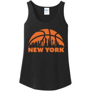 New York City Skyline Basketball Tank Top Ladies Essential Tank