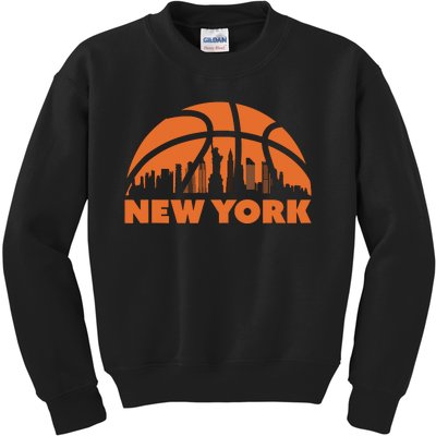 New York City Skyline Basketball Tank Top Kids Sweatshirt