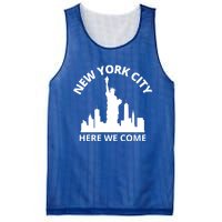 New York City Here We Come Vacation Road Trip Meaningful Gift Mesh Reversible Basketball Jersey Tank