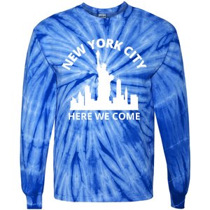 New York City Here We Come Vacation Road Trip Meaningful Gift Tie-Dye Long Sleeve Shirt