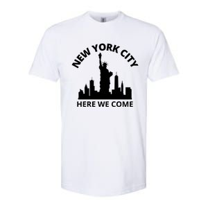 New York City Here We Come Vacation Road Trip Meaningful Gift Softstyle CVC T-Shirt