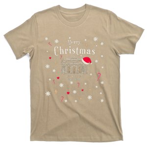 New York City Merry Christmas Manhattan Library Drawing T-Shirt