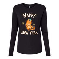 New Year Cat New Year's Eve Party Countdown Kitten Cat Lover Womens Cotton Relaxed Long Sleeve T-Shirt