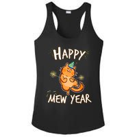 New Year Cat New Year's Eve Party Countdown Kitten Cat Lover Ladies PosiCharge Competitor Racerback Tank