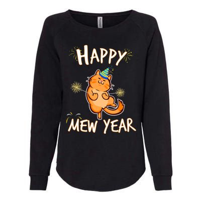 New Year Cat New Year's Eve Party Countdown Kitten Cat Lover Womens California Wash Sweatshirt