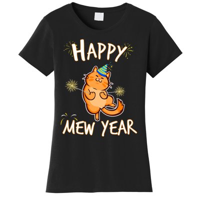 New Year Cat New Year's Eve Party Countdown Kitten Cat Lover Women's T-Shirt