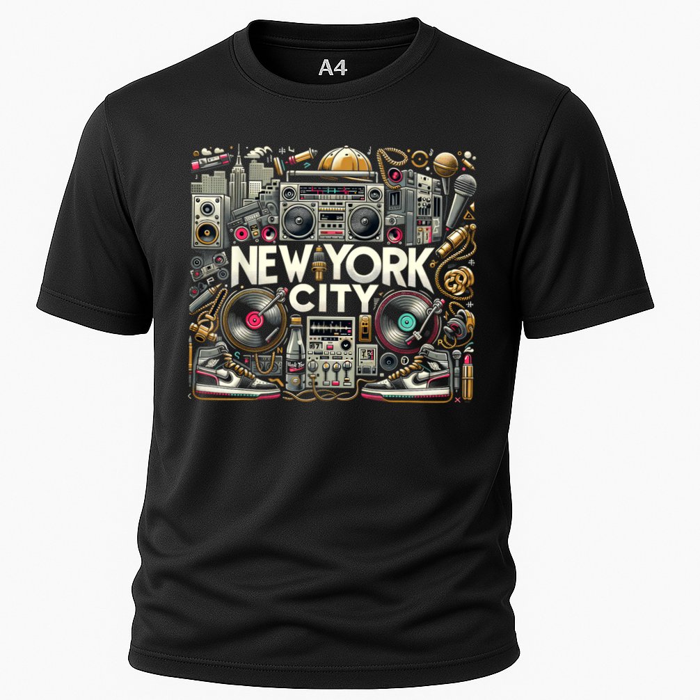 New York City Hip Hop | Women (Xs 6xl+) | Graphic Cooling Performance Crew T-Shirt