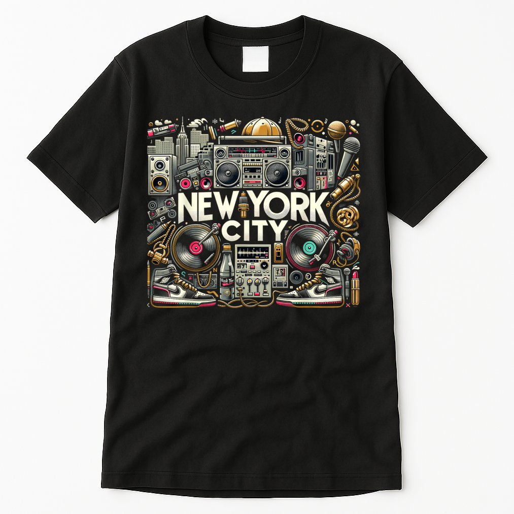 New York City Hip Hop | Women (Xs 6xl+) | Graphic Tall T-Shirt